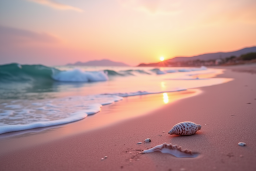 Les légendes autour de la plage rose en Crète